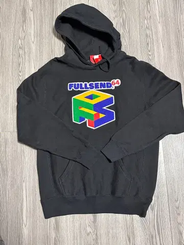 [레어] FULLSEND64 풀센드64 블랙 후드티 S사이즈