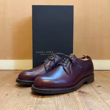 WHEEL ROBE PLAIN TOE BLUCHER 버건디