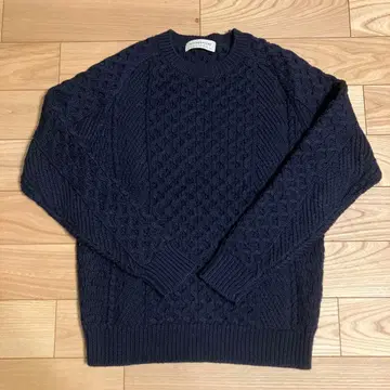 투모로우랜드 네이비 케이블 니트 스웨터 네이비 XS 울