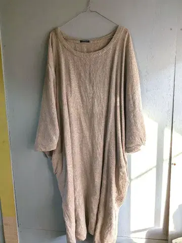 베리떼꾸르 린넨 롱 원피스 긴팔 루즈핏