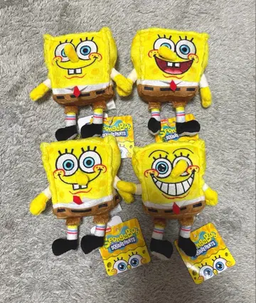 스펀지밥 봉제 인형 4개 세트