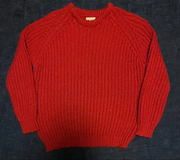 아일랜드제 골지 래글런 울 스웨터