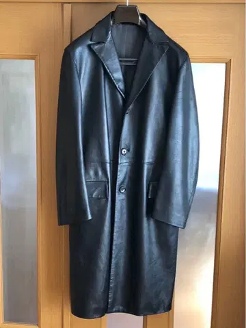 새상품급 JIL SANDER leather coat 가죽 코트 블랙