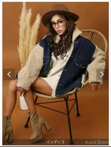 BLACKQUEEN 데님 자켓 보아 부착