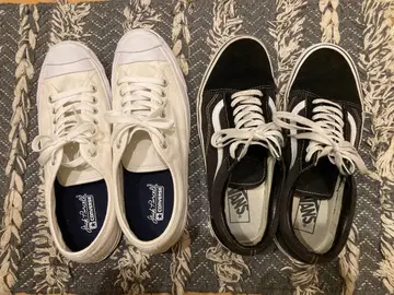 잭 퍼셀 화이트 새상품급 vans 올드스쿨 블랙 27cm