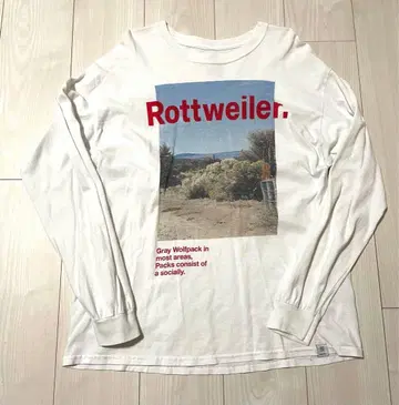 Rottweiler 로트 와일러 롱T 긴팔T셔츠 L 화이트