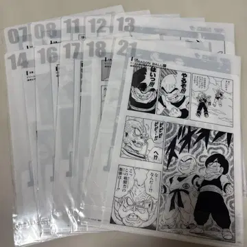 드래곤볼 코믹스 클리어 파일 10장 세트