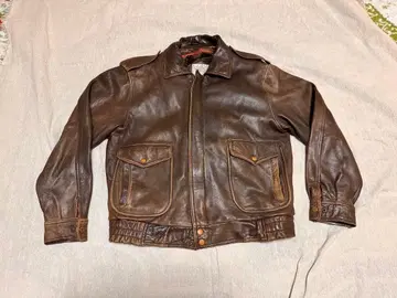 EQUATOR제 A-2 풍 가죽 자켓 사이즈 XL G-1