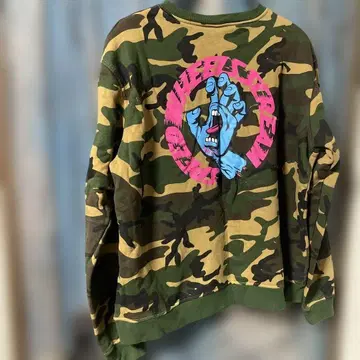 카모 패턴 긴팔 트레이닝복 카키 베이지