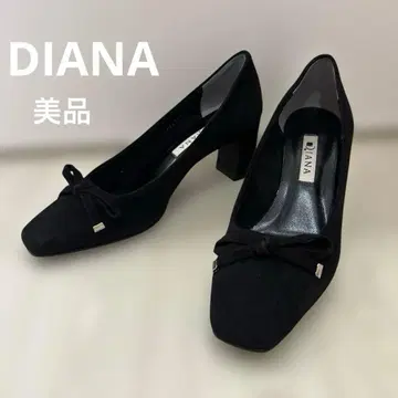 DIANA 블랙 스웨이드 하이힐