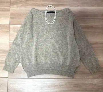 새상품급 맥피 울 캐시미어 풀오버 니트 베이지 1