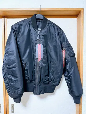플라이트 자켓 L 사이즈 ALPHA MA-1 US 스펙 블랙