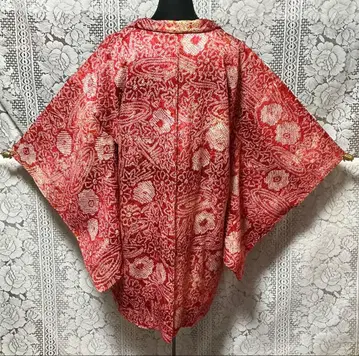 [미사용에 가까움] 총무늬 겉옷 순수 실크 교육용 실 포함