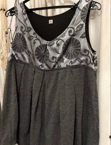 레어 후리후 재패니즈 모던 기모노 리메이크 상의