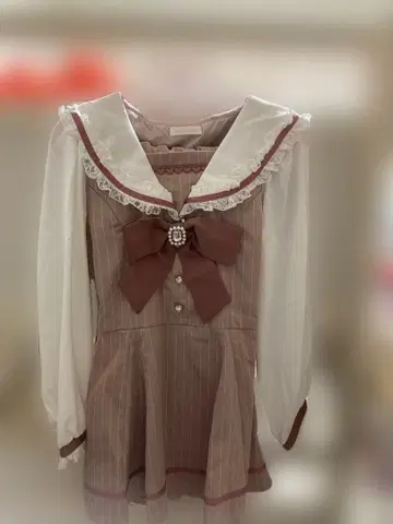 LIZLISA 리즈리사 lizlisa 세일러 카라 셋업 핑크