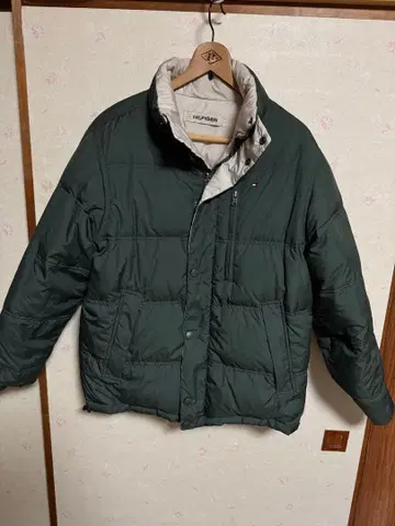 HILFIGER 리버서블 다운 자켓 S 사이즈