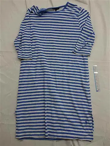 랄프 로렌 보더 원피스 7부 소매 M 사이즈 여성용