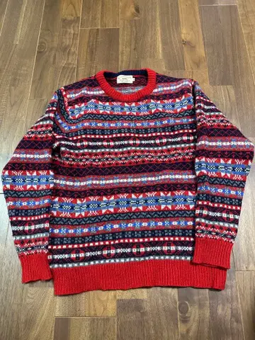 페어아일 패턴 스웨터 [ gim 짐 ] 페어아일 패턴