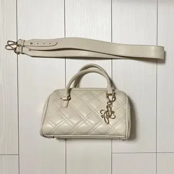 RANDA 퀼팅 2WAY 보스턴 백 크림