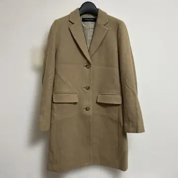 유나이티드 애로우즈 베이지 체스터 코트 울 혼방 3B 38 여성