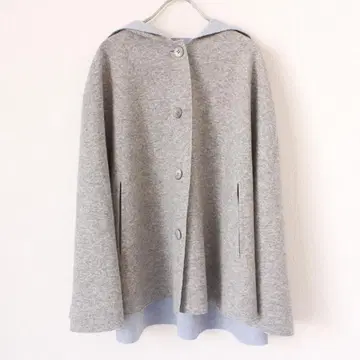 BURNS FACTORY 더블 페이스 판초 F 사이즈 리버서블