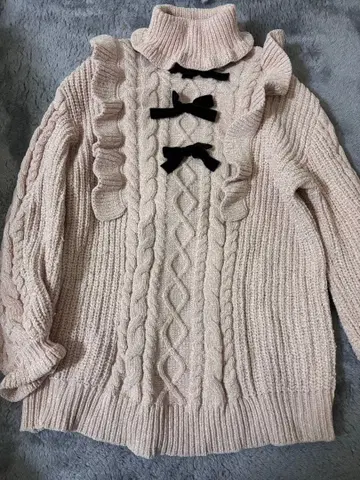 Honey Cinnamon 니트 원피스 핑크