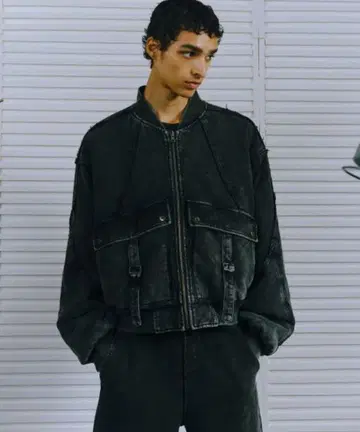 HARE 아우터 피그먼트 리버서블 봄버 블루종 ma1