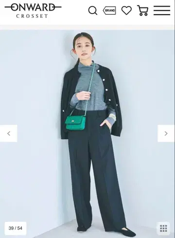 [ 23구 ] 울 밀드 스트레치 와이드 팬츠 블랙