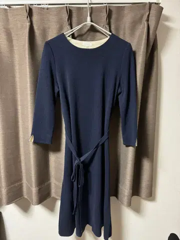 Macintosh 니트 원피스 네이비 38 사이즈