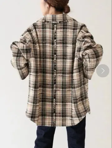 SLOBE IENA 체크 트위드 자켓