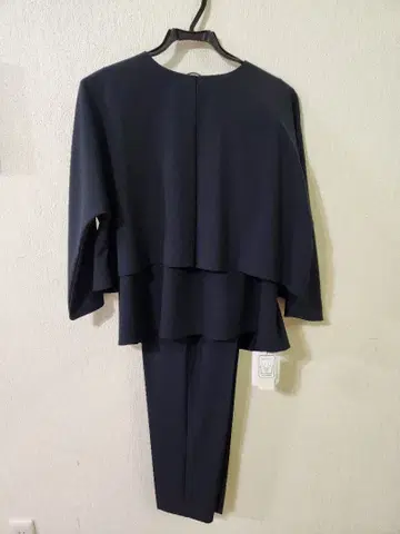 네이비 팬츠 수트 셋업 38호 M 사이즈