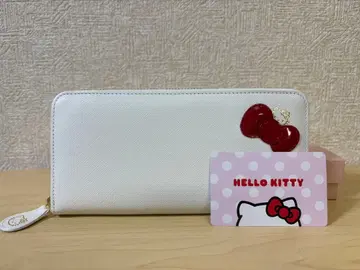 새상품 천연 가죽 HELLO KITTY 장지갑