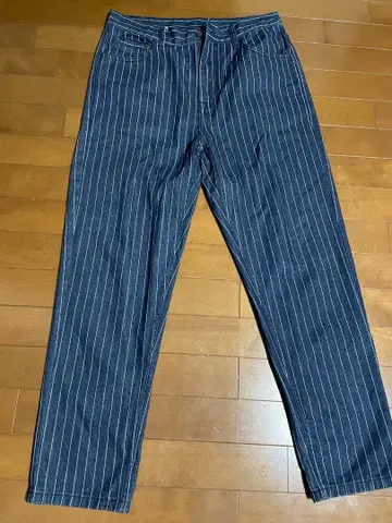 karaku 카 스트라이프 데님 팬츠