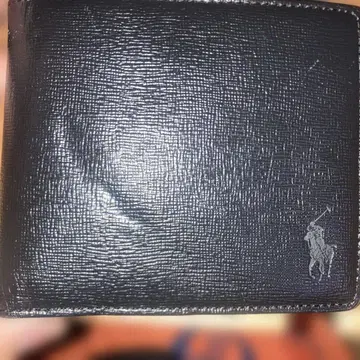 랄프 로렌 접이식 지갑 코인 케이스 포함 블랙