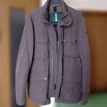 Henry cotton s 충전솜 하프 코트 그레이 52