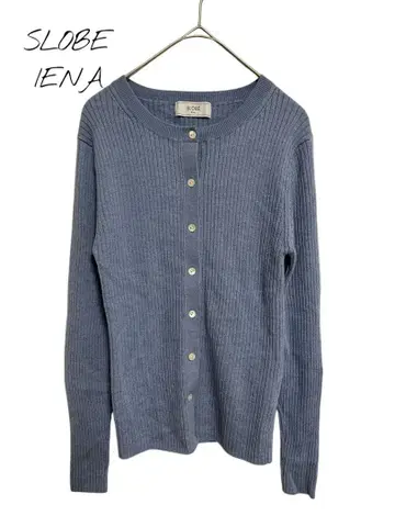 SLOBE IENA [새상품급] 리브 가디건 상의 겉옷 블루