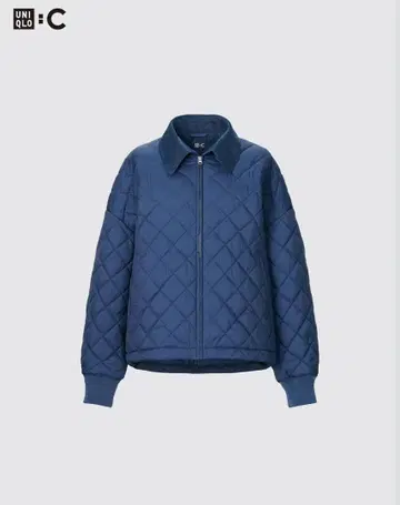 유니클로 C 퍼프 테크 블루종 퀼팅 블루종 L 사이즈 블루