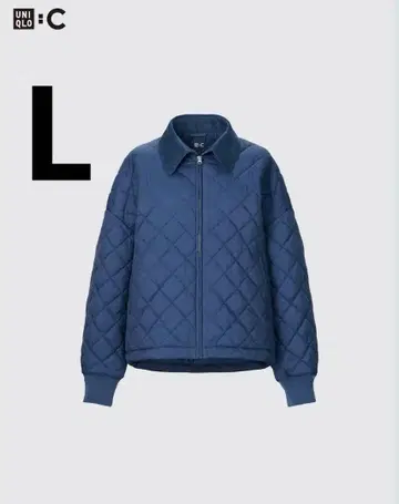 유니클로 C 퍼프 테크 블루종 퀼팅 블루종 L 사이즈 블루
