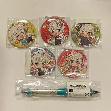 마후마후 DMM 스크래치 캔 배지 샤프 미개봉 새상품