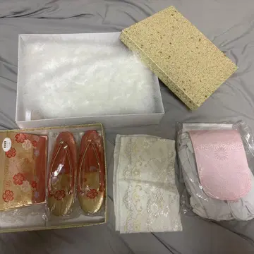 후리소데용 조리, 백, 장식용 깃