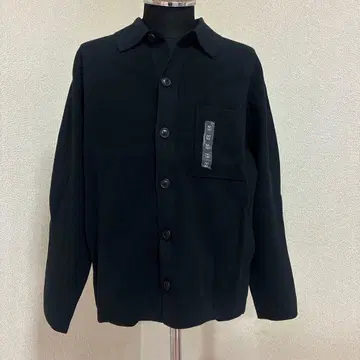 UNIQLO 밀라노 리브 셔츠 가디건 블랙 M 사이즈 미사용 새상품