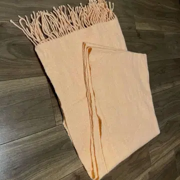 캐시미어 100% 살몬 핑크 대형 머플러 숄 스톨