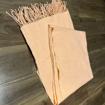 캐시미어 100% 살몬 핑크 대형 머플러 숄 스톨