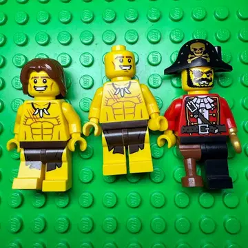 레고 미니 피규어 해적 정글 보이 3체 세트