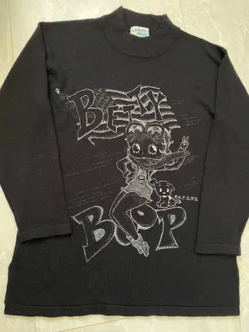 베티 부프 빈티지 얇은 소재 니트 스웨터 M L 베티짱