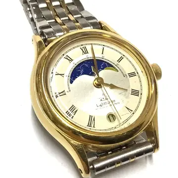 [ 레어! 빈티지, 중고품 가동 중 ] CITIZEN 문페이즈 손목시계