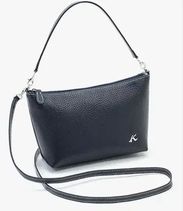 키타무라 가죽 미니백 네이비