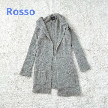 로쏘 롱 가디건 복슬복슬 겉옷 버튼리스 믹스 컬러 긴팔