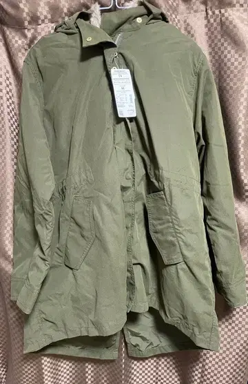 HONEYSUCKLE ROSE 후드 퍼 모즈 코트 M