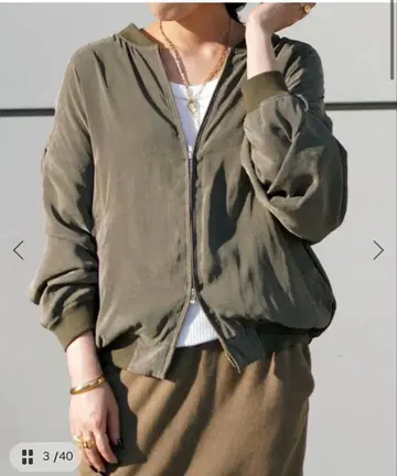 [ 미사용품 ] APSTUDIO 스웨이드 라이크 새틴 블루종